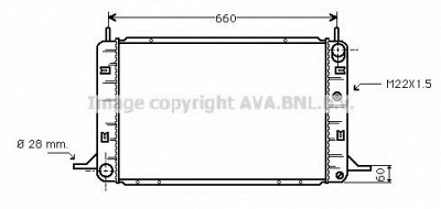 AVA QUALITY COOLING fd2193 -  Радиатор, охлаждение двигателя